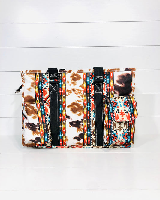 Tribal & Cow Small Utility Tote bag