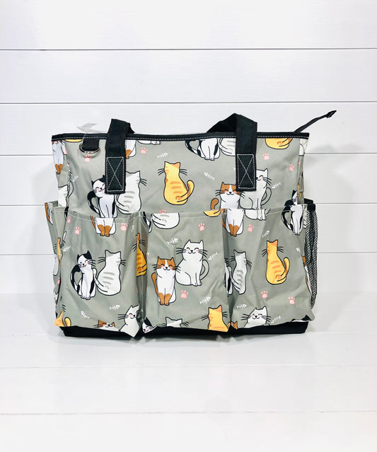 Happy Cats Large Organizer Tote