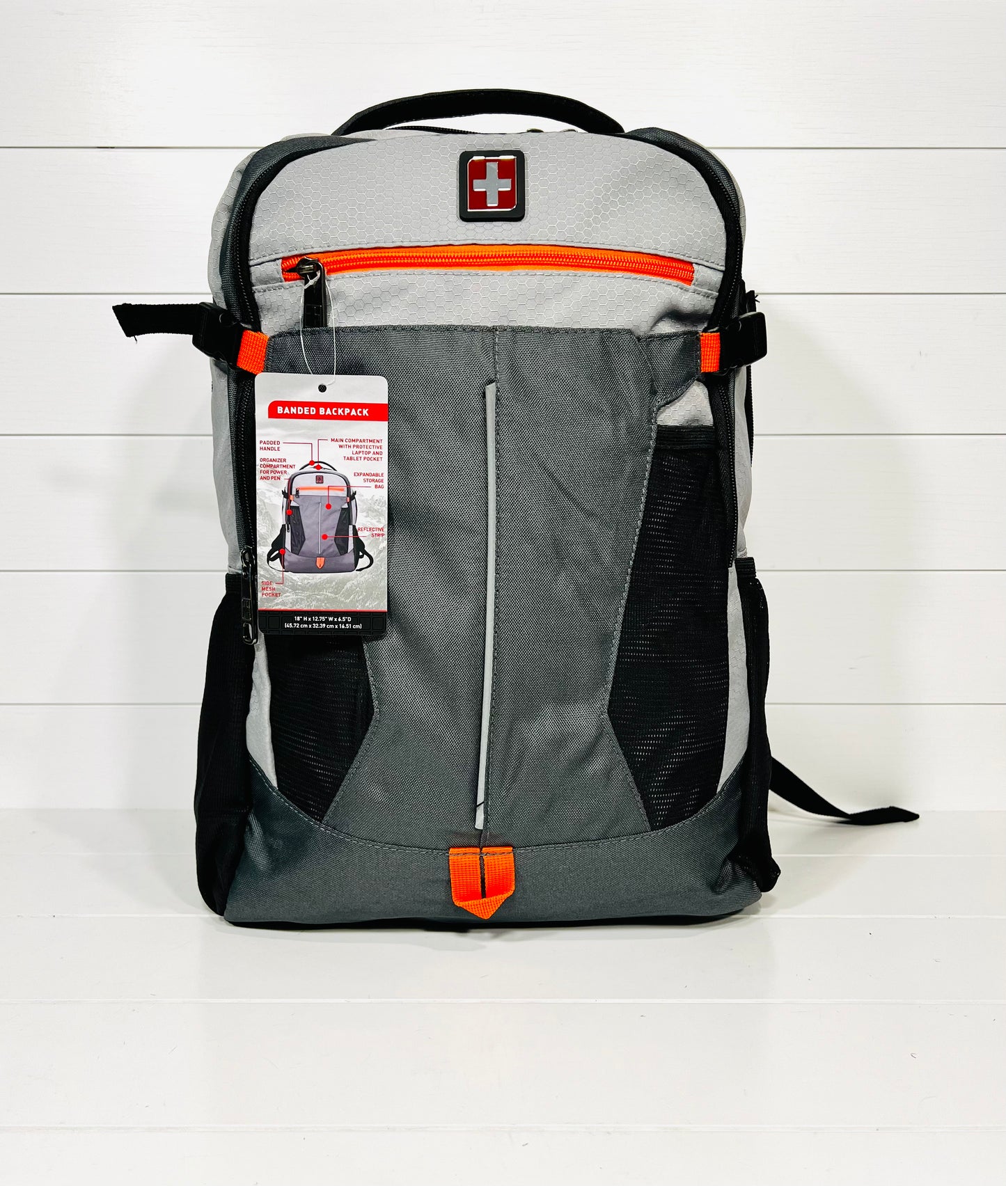 18” Backpack Orange Trim