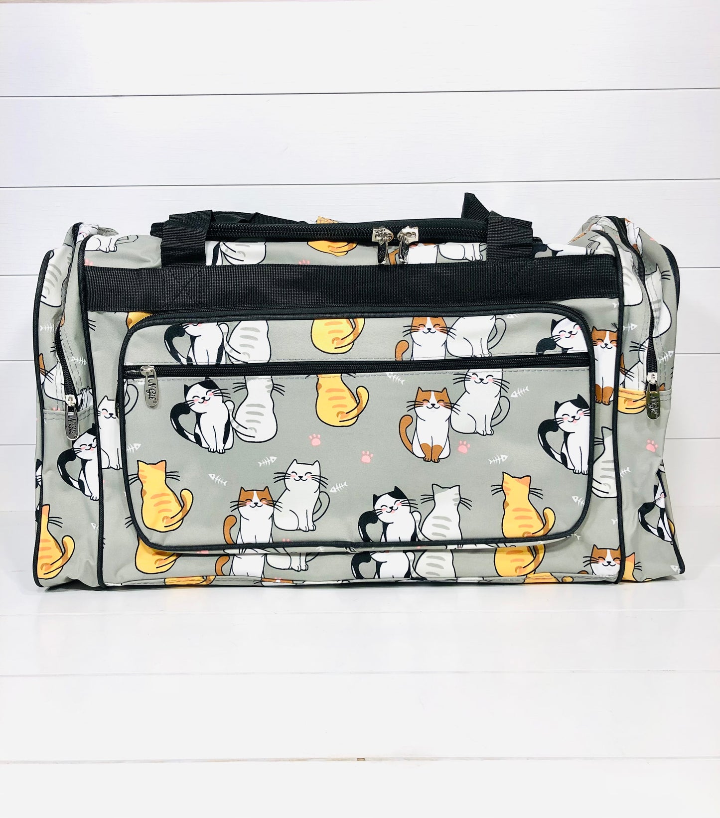 Happy Cats Large Duffel