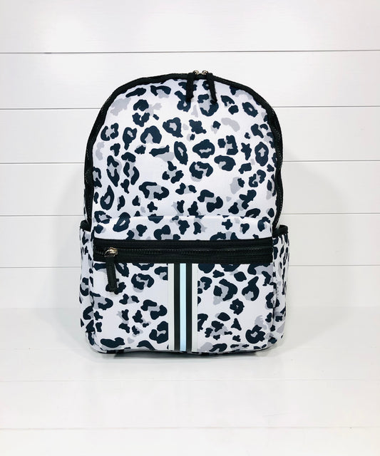 Bennett Leopard Neoprene Backpack